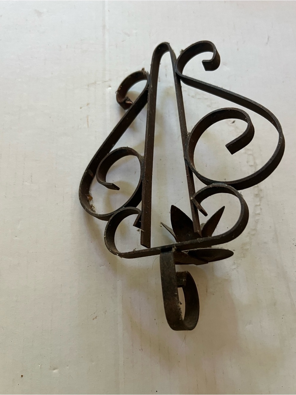 Rustic Black Metal Wall Sconce Hook - Home Wall Decor - Picture 2 of 2